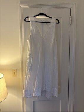 Banana Republic White High-Low Dress